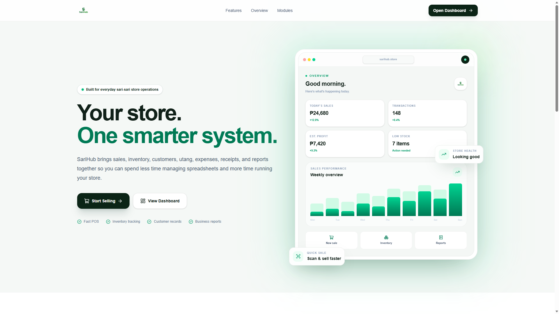 SariHub project preview